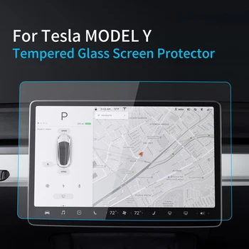 Araba Çıkartmaları Ekran Koruyucu Tesla Modeli Y 2023 Navigator Ekran Temperli Cam koruyucu film Aksesuarları Araçlar