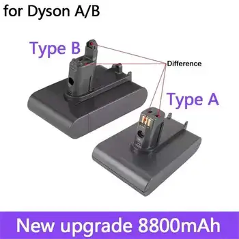Dyson için 22.2 V 28000mAh Tip A/B Li-İon Vakum Pil için DC35 DC45 DC31 DC34 DC44 DC31 Hayvan DC35 Hayvan