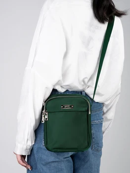 Fouvor 2023 askılı çanta Kadınlar İçin Naylon Küçük Boyutlu Telefon Çantası Zarif Tuval Moda Oxford Mini Kadın omuzdan askili çanta 6026-03