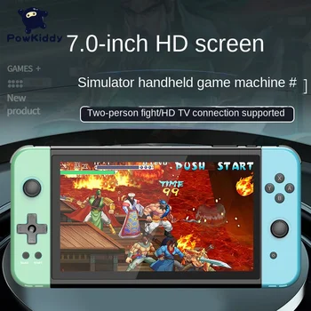 7 inç Büyük Ekran Retro Oyun Konsolu X70 Elde Kullanılır Oyun için Oyun Klavyeli