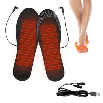 USB ısıtmalı ayakkabı tabanlık ayak sıcak çorap Pad Mat elektrikli ısıtma tabanlık yıkanabilir sıcak termal tabanlık Unisex DROPSHİPPİNG