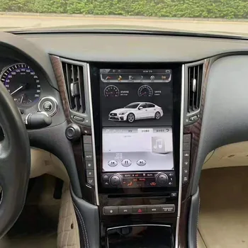 Android Tesla Tarzı Araba Radyo GPS Navi Multimedya Oynatıcı Infiniti Q50L 2015-2018 Otomatik Carplay DSP Kafa Ünitesi Araba Aksesuarları