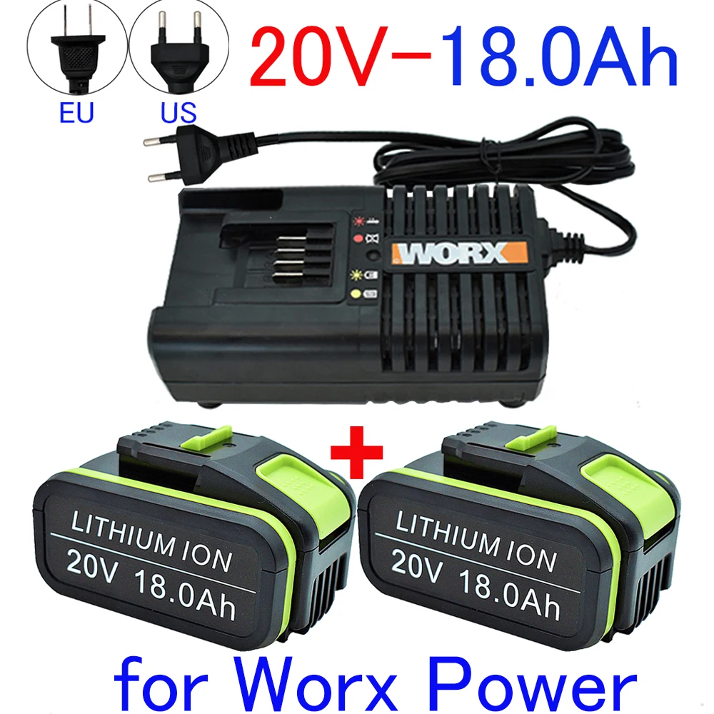 Reemplazo de batería de iones de litio para Worx 20V 3.0Ah WA3551 WA3553