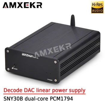 AMXEKR Bluetooth Kral SNY30B Çift çekirdekli PCM1794 Çözme DAC Doğrusal Güç QCC5125 Bluetooth Alıcısı LDAC
