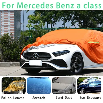 Mercedes Benz için bir sınıf Su Geçirmez araba kapakları süper güneş koruma toz Yağmur araba Dolu önleme oto koruyucu