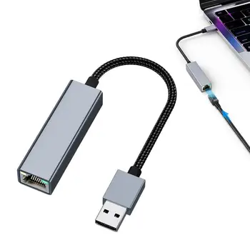 Ethernet Adaptörü USB Adaptörüne Taşınabilir Ethernet Hızlı Ve Kararlı Ağ Bağlantısına Sahip USB Ağ Adaptörü USB Ethernet